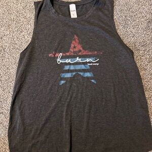 Burn Boot Camp Women's Gray Tank Top